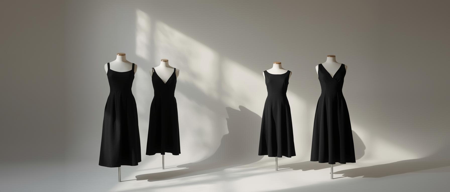 Sustainable fibers and fabrics suited for black dresses
